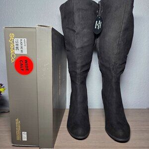 Style & Co. Addyy Wide Calf Knee-High Dress Boots : Size – 7.5 (Women’s)